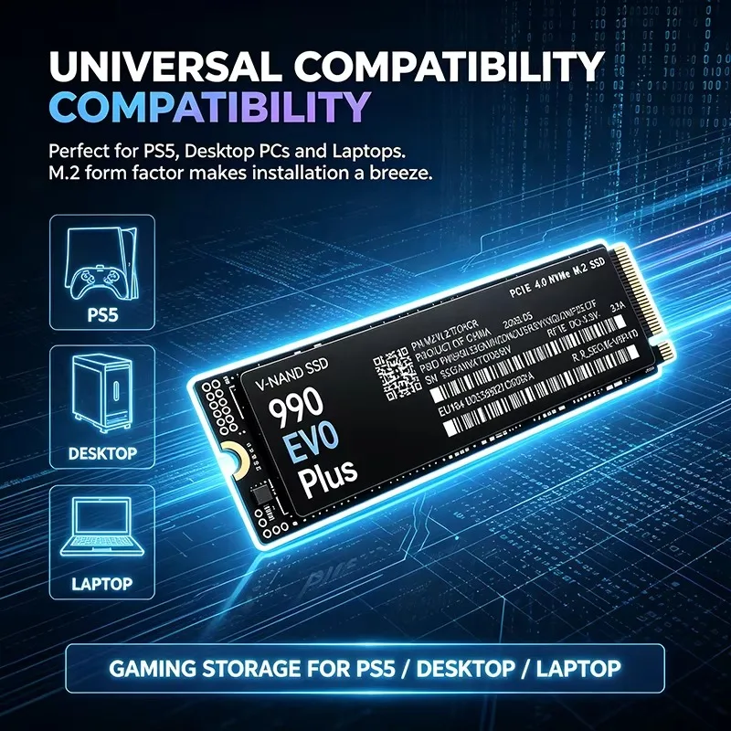 990 EVO Plus 500GB-4TB TLC 3D  - огляд і ціна M.2 Nvme 4Tb Pcie 4.0 Ssd
