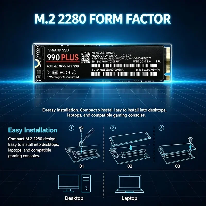 990 Plus M.2 NVMe PCIe 4.0 SSD - огляд і ціна M.2 Nvme 4Tb Pcie 4.0 Ssd
