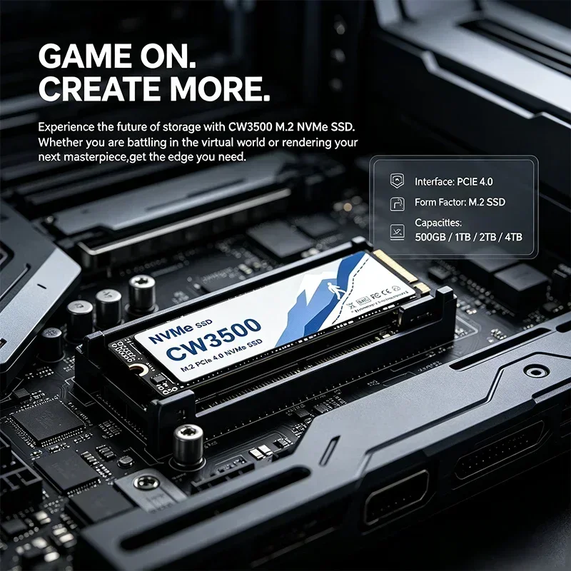 CW3500 NVMe SSD 7300MB/s PCIe  - огляд і ціна M.2 Nvme 4Tb Pcie 4.0 Ssd