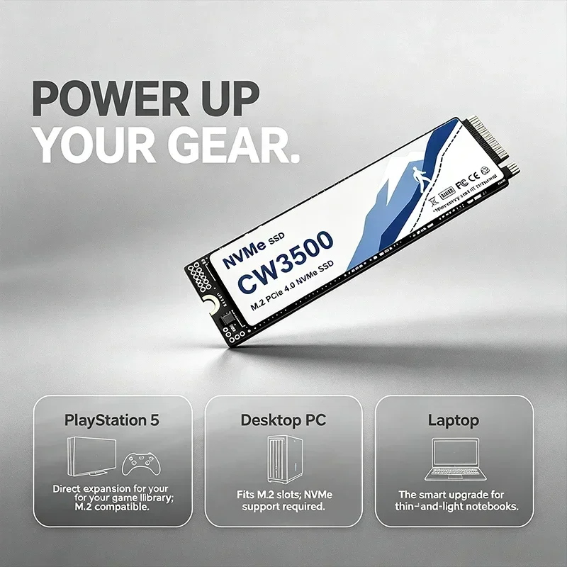 CW3500 NVMe SSD 7300MB/s PCIe  - огляд і ціна M.2 Nvme 4Tb Pcie 4.0 Ssd