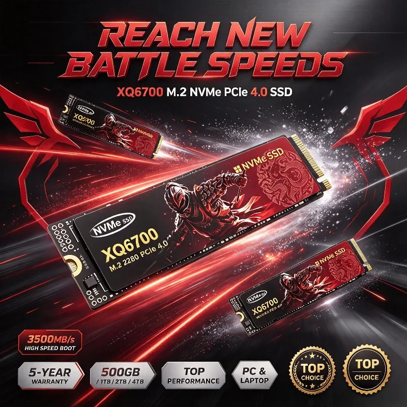 XQ6700 M.2 NVMe SSD 500GB 4TB  - огляд і ціна M.2 Nvme 4Tb Pcie 4.0 Ssd