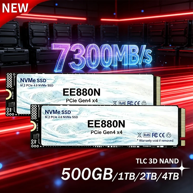 2026New EE880N High Speed 7300 - огляд і ціна M.2 Nvme 4Tb Pcie 4.0 Ssd