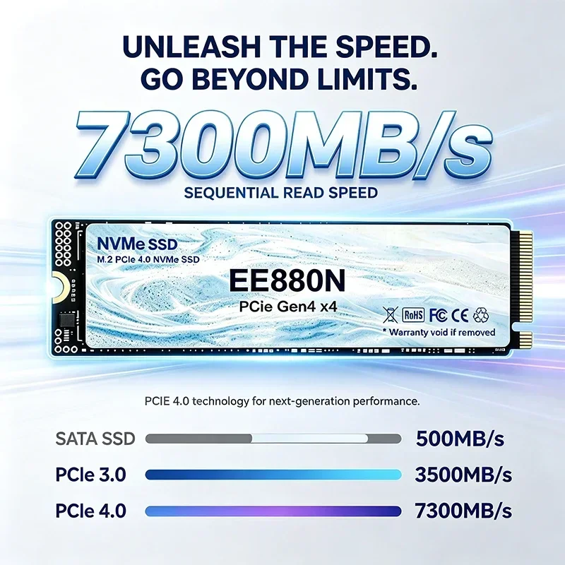 2026New EE880N High Speed 7300 - огляд і ціна M.2 Nvme 4Tb Pcie 4.0 Ssd